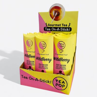 ¡TÉ con ponche de bayas silvestres en un palito! / 20x Palos