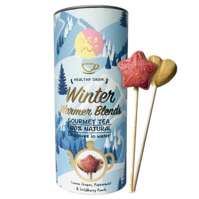 Winter Warmer Tea-Pop Sticks 3 mezclas deliciosas