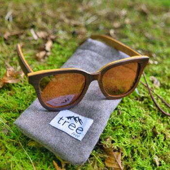 Pochette pour lunettes de soleil par Treeless Products - Laine 5