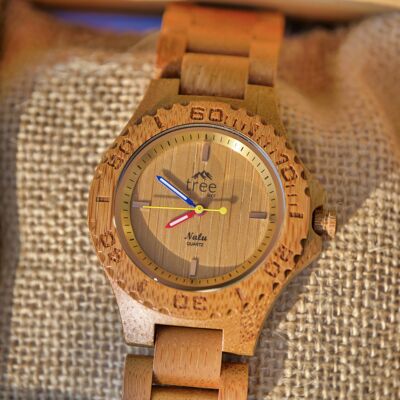 Petite montre en bambou NALU/bracelet en bambou par les produits Treeless.