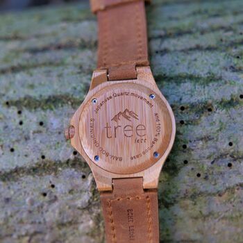 La montre Bamboo Rambler de Treeless Products - Bracelet Cuir 4
