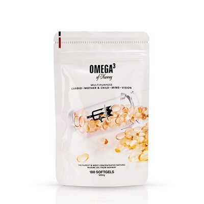 (180 Capsules) OMEGA3 XL POUCH NORWAY OMEGA