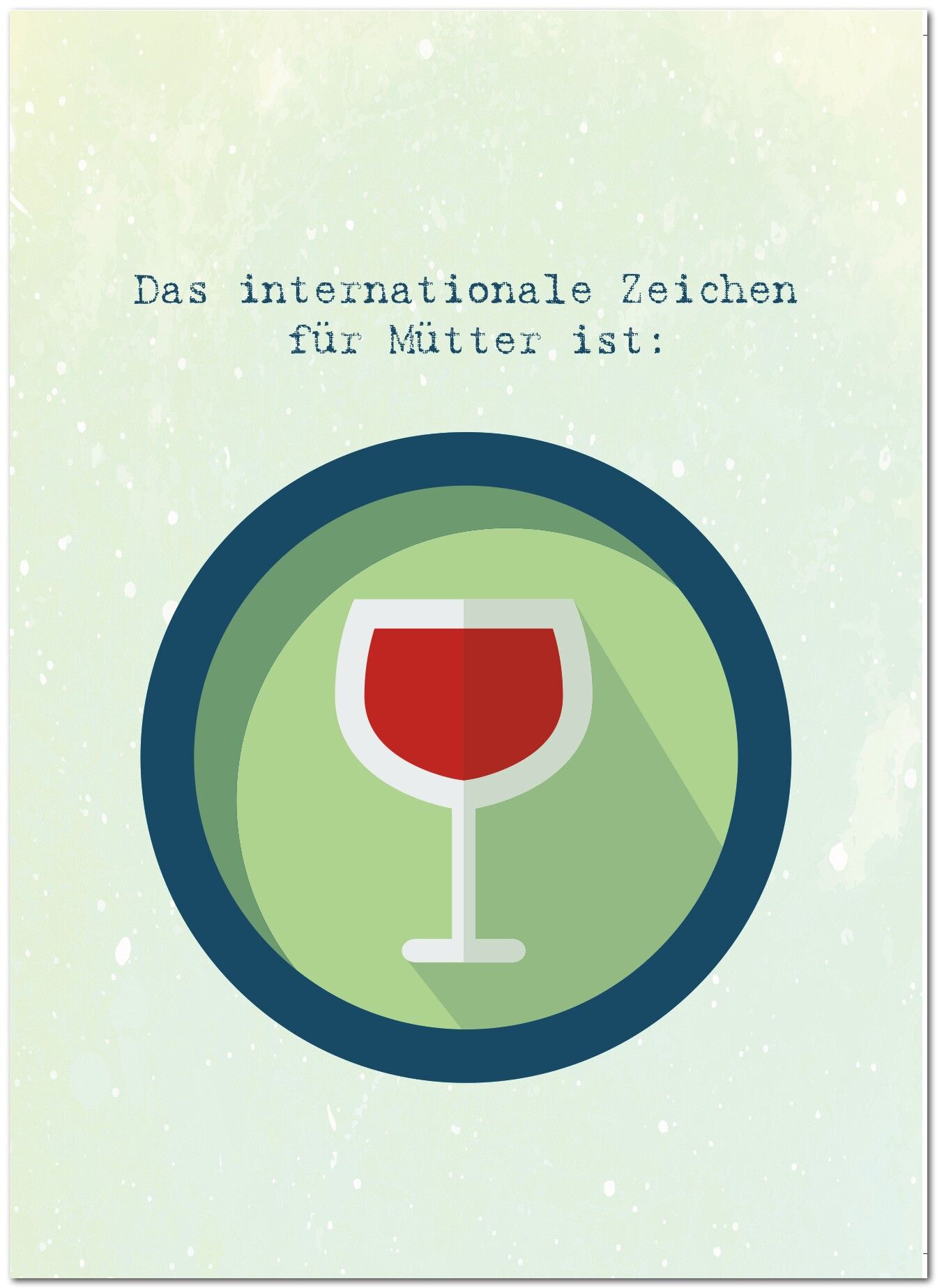 Postal "El símbolo internacional para las madres"