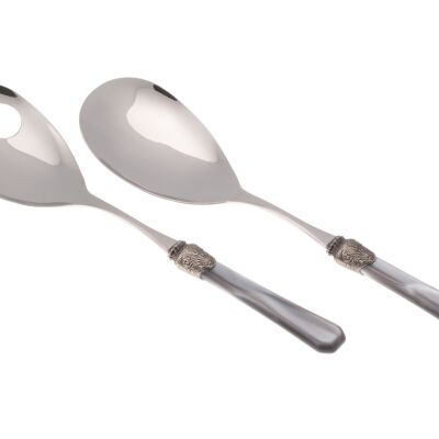 Penelope gray 2-piece salad set