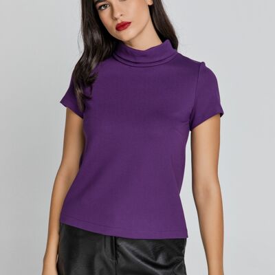 Short Sleeve Mauve Top