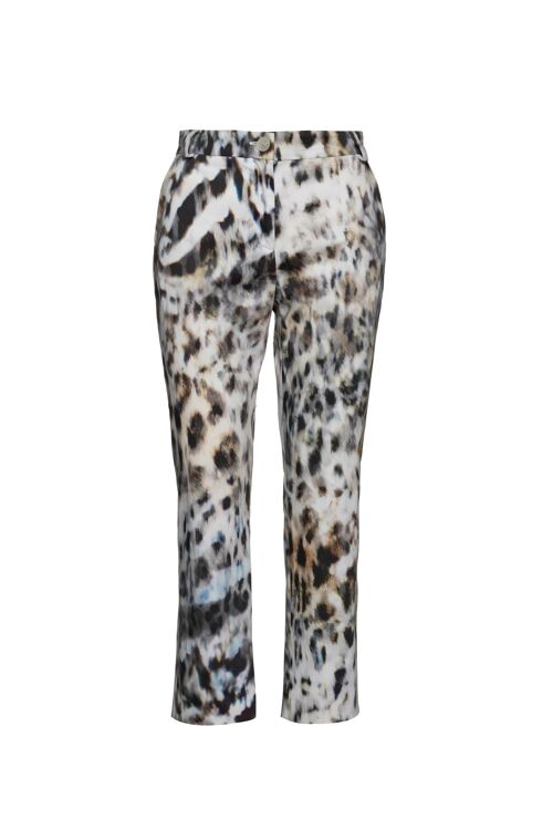 Animal Print Fitted Pants