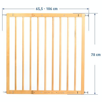 Basic Cancello a muro, in legno