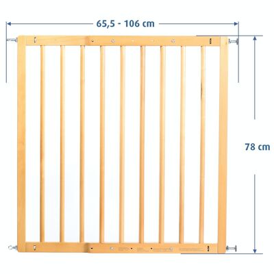 Basic Wall-mounted gate, wood