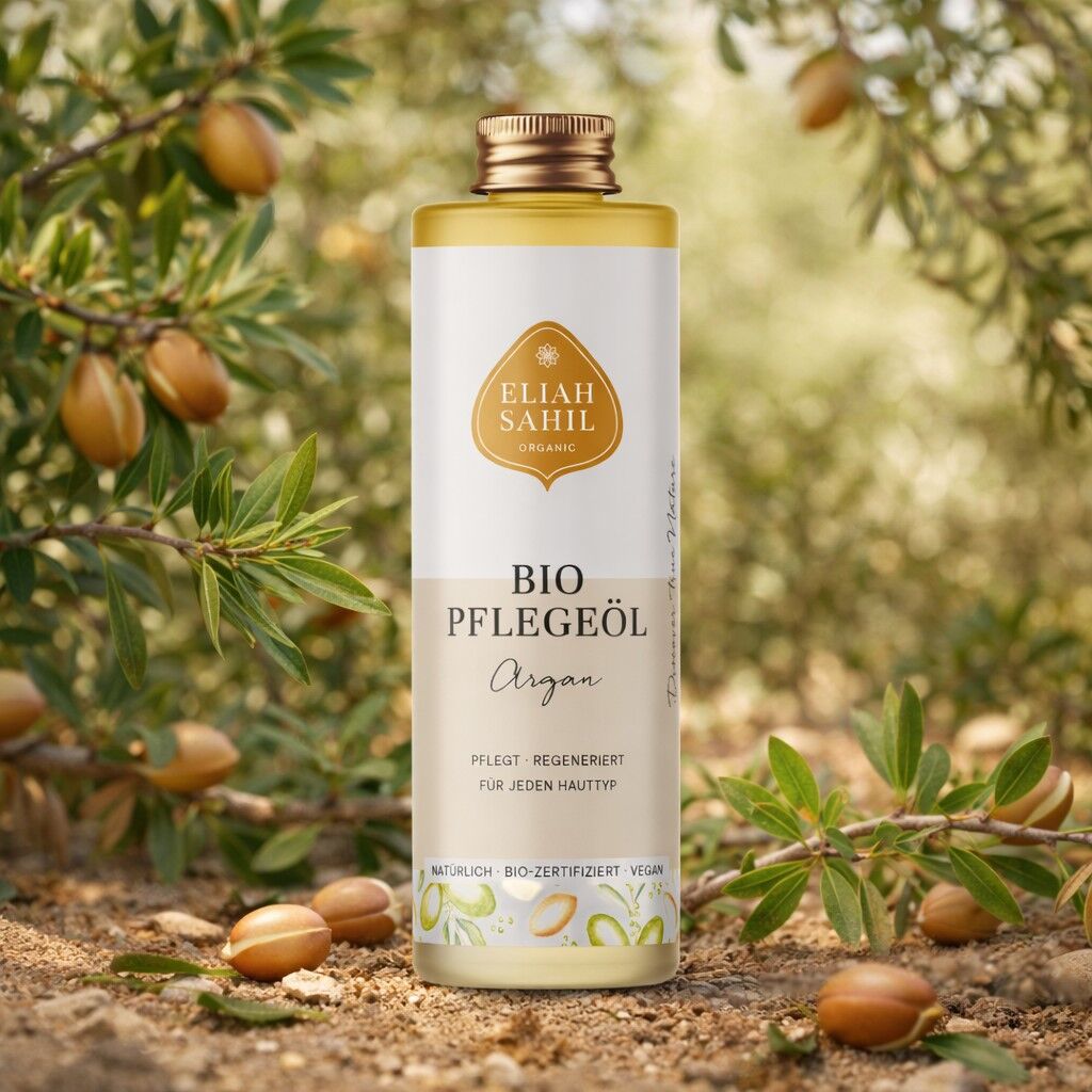 Aceite biológico para el cuerpo y el cabello de argán