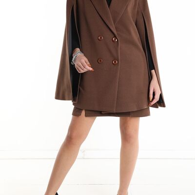 Completo giacca + va in poliestere, per donna, Made in Italy, art. 72424.CONJUNTO