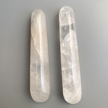 Baguette de massage, 10-12 cm, quartz transparent 4