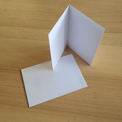 Folded cards A6 including envelopes