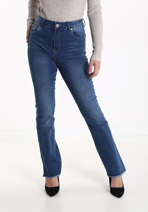 Cotton jeans with pockets brand Laura Biagiotti for women made in Italy art. JLB105.290