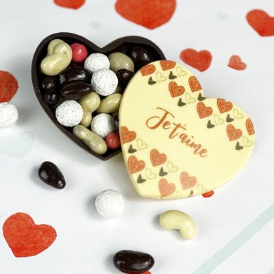 Chocodic – flaches Herz, ganz aus Schokolade, Valentinstag, Oma, Mutter, Großmutter
