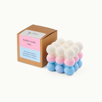 Bubble candle tricolor baby