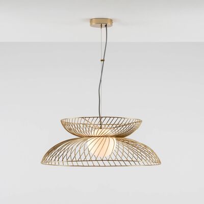 Brass Cage Ceiling Light