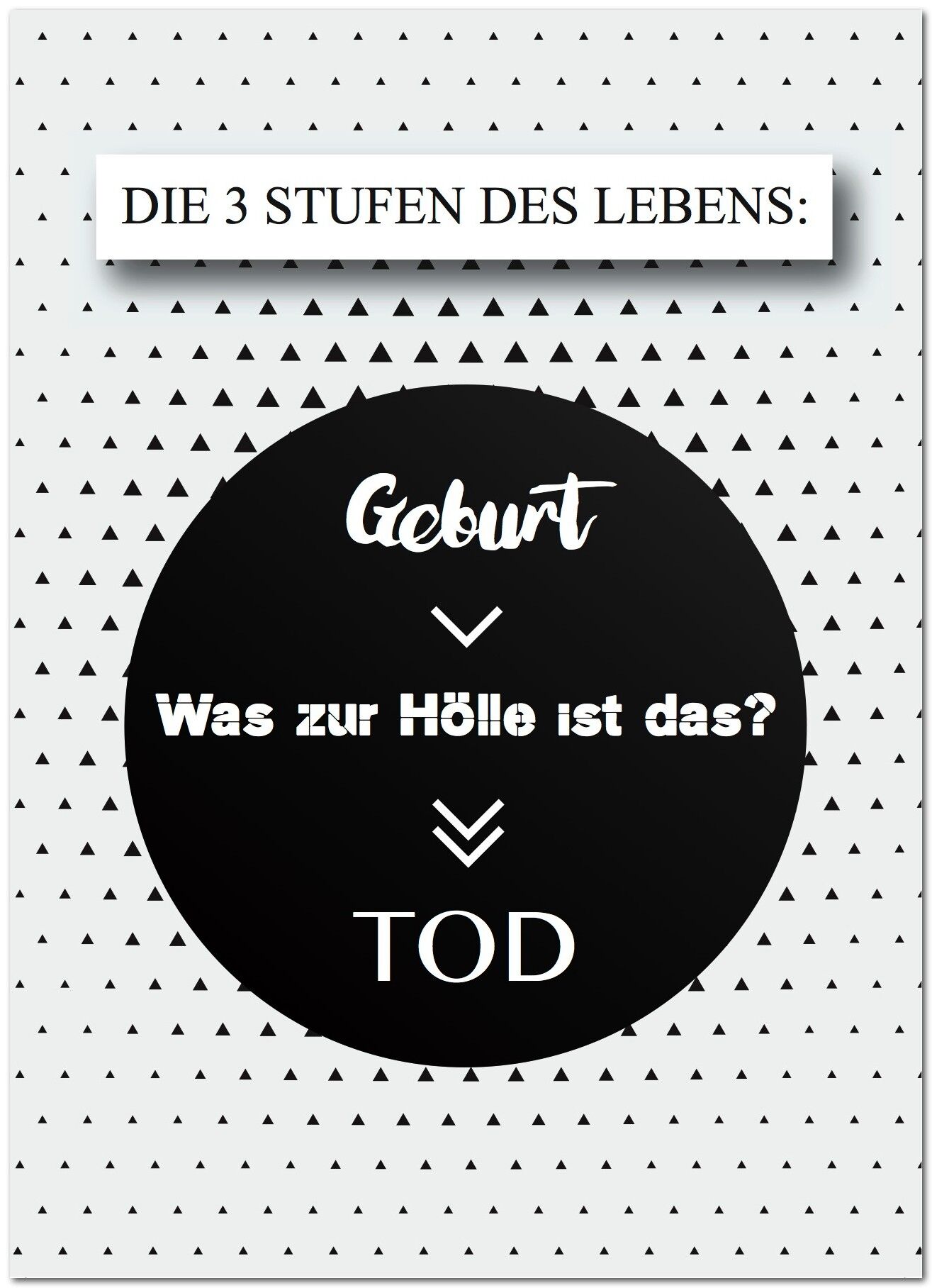 Carte postale "Les 3 étapes de la vie"