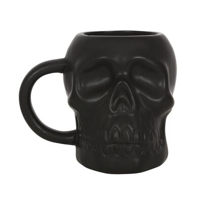 Matte Black Skull - Ceramic Mug