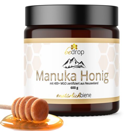 XXL Manuka Honig 600g mit MGO 400+ Vorratsglas