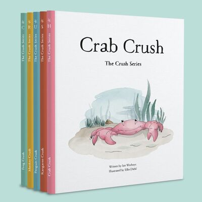 Juego de 5 libros de la serie Crush - Colección de libros infantiles premiada, formato grande