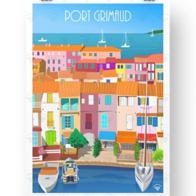 Affiche Port Grimaud