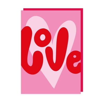 Love Valentines Card Lot de 6