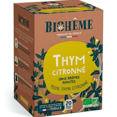 Zitronen-Thymian-Aufguss – 20 Teebeutel