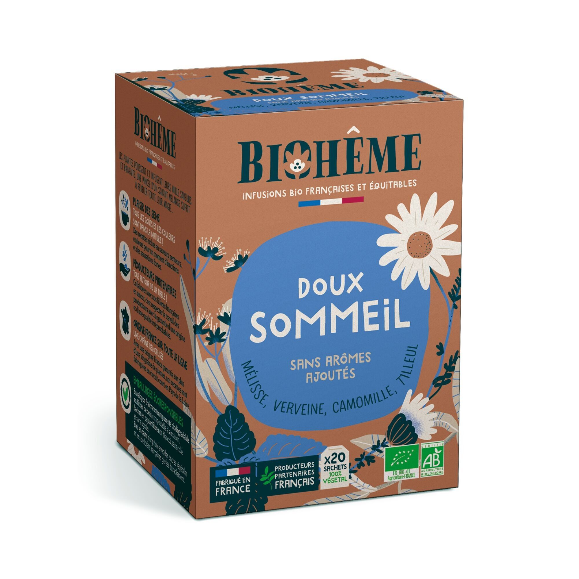 Infusion Doux Sommeil  - 20 infusettes X6 Boîtes