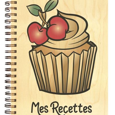 MY RECIPES WOOD COVER NOTEBOOK