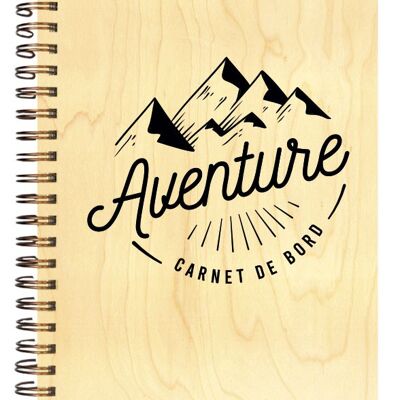 ADVENTURE WOODEN COVER NOTEBOOK