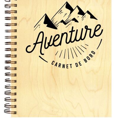 ADVENTURE WOODEN COVER NOTEBOOK