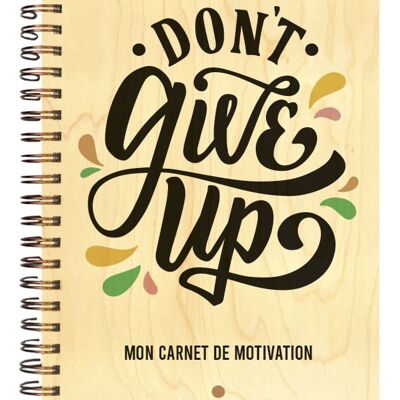 MOTIVATIONAL WOODEN COVER NOTEBOOK