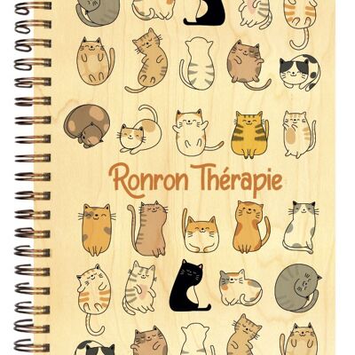 NOTEBOOK WOODEN COVER RONRON