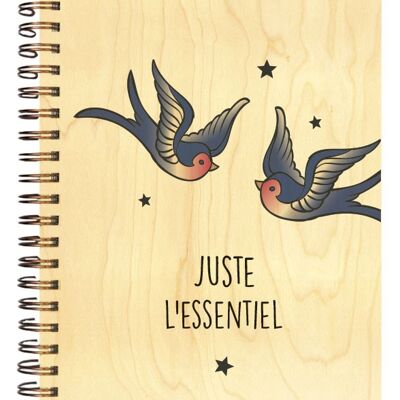 CARNET COUVERTURE BOIS L'ESSENTIEL