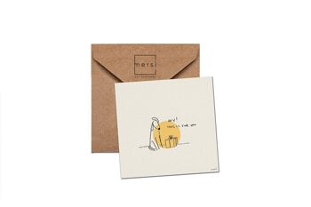 C92 - Carte de voeux - carte de Noël - cadeau chien 1