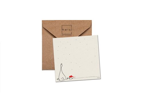 Cartolina di auguri - christmas card - duck