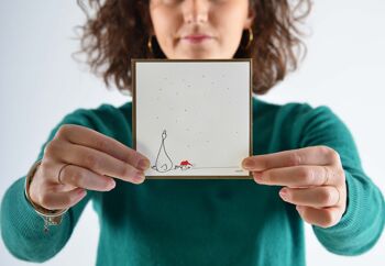 Carte de voeux - carte de Noël - canard 2