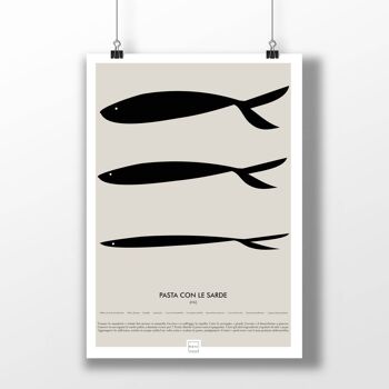 Affiche A3 - pâtes aux sardines 1