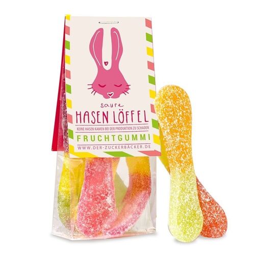 Naschbeutel Saure Hasenlöffel Fruchtgummi Ostern