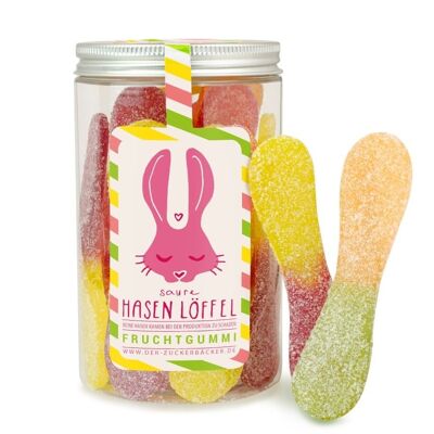 Candy jar rabbit spoon sour fruit jelly gift tin