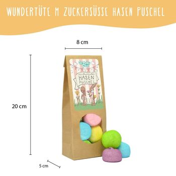 Wundertüte Hasenpuschel Guimauves colorées dans un mélange pour Pâques 2
