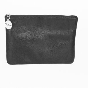 Pochette scintillante plate petit modele couleur noir