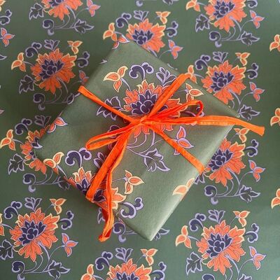 Recycled Floral Wrapping Paper