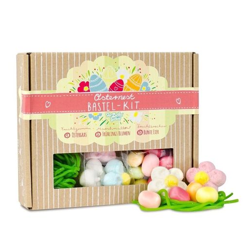 Osternest Bastel Kit Box Geschenkset Ostern Frühjahr Blumen