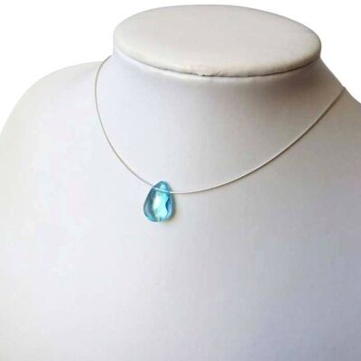 Gemshine - Femme - Collier - Argent 925 - Quartz aigue-marine