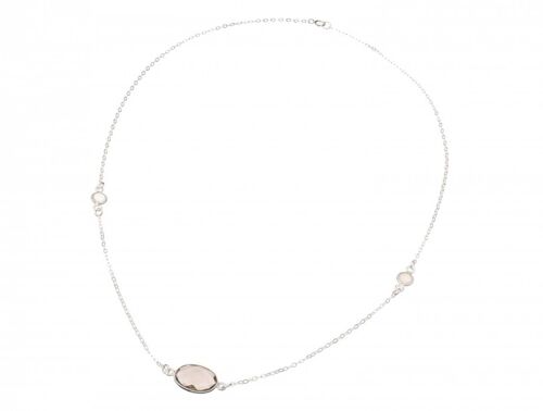 Gemshine - Damen - Halskette - 925 Silber - Rauchquarz
