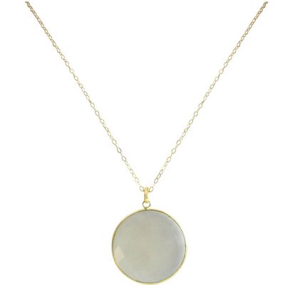 Gemshine - Ladies - Necklace - 925 Silver - Gold Plated