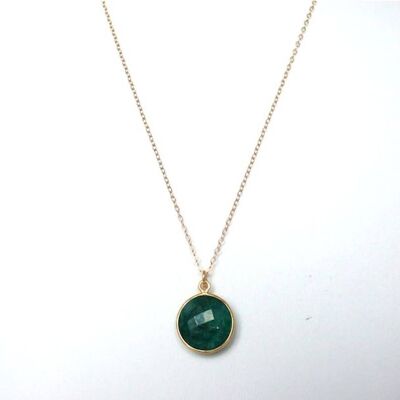Gemshine - Ladies - Necklace - 925 Silver Gold Plated