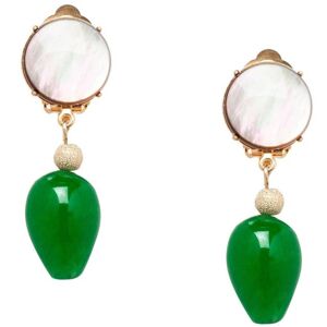 Gemshine Ladies - Boucles d'Oreilles - Clips d'Oreilles Plaqué Or