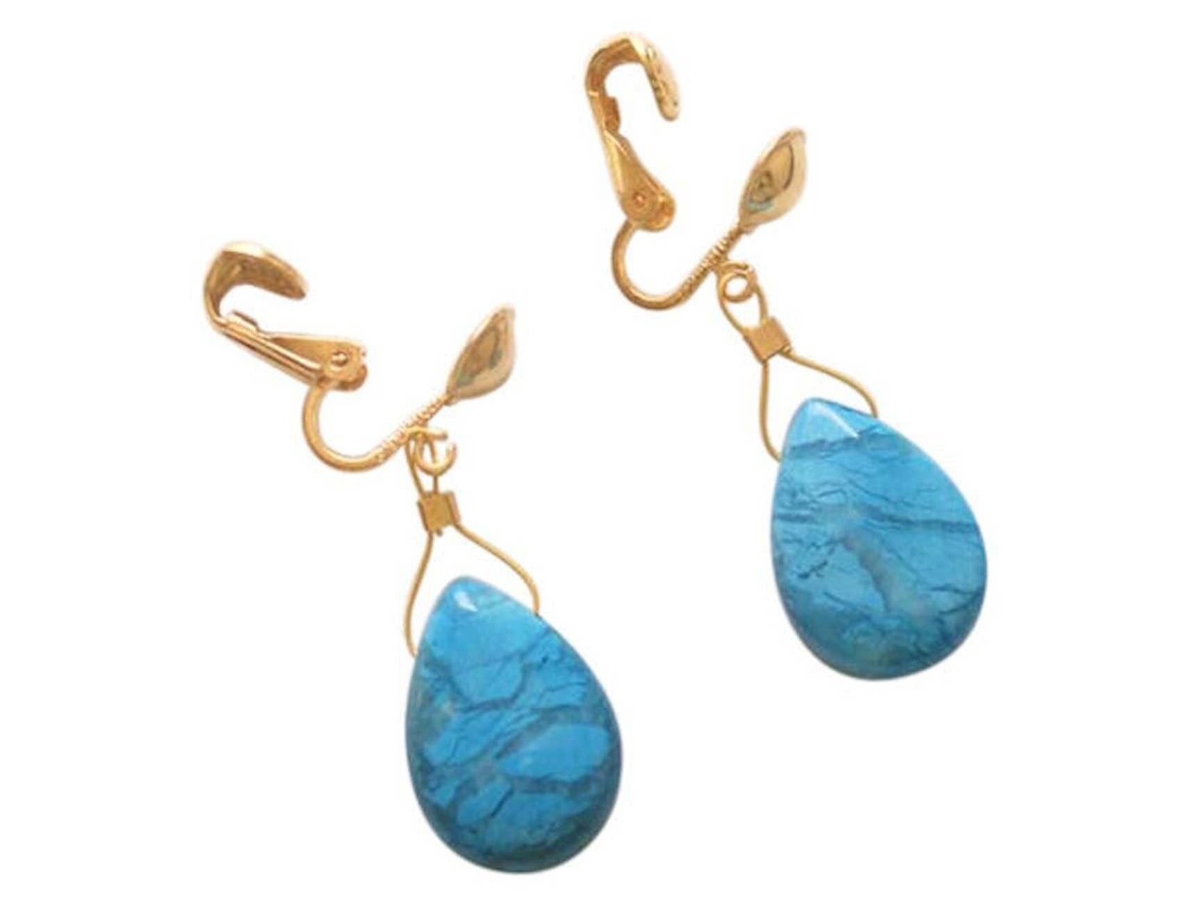 Gemshine Ladies - Earrings Earclips - Gold Plated